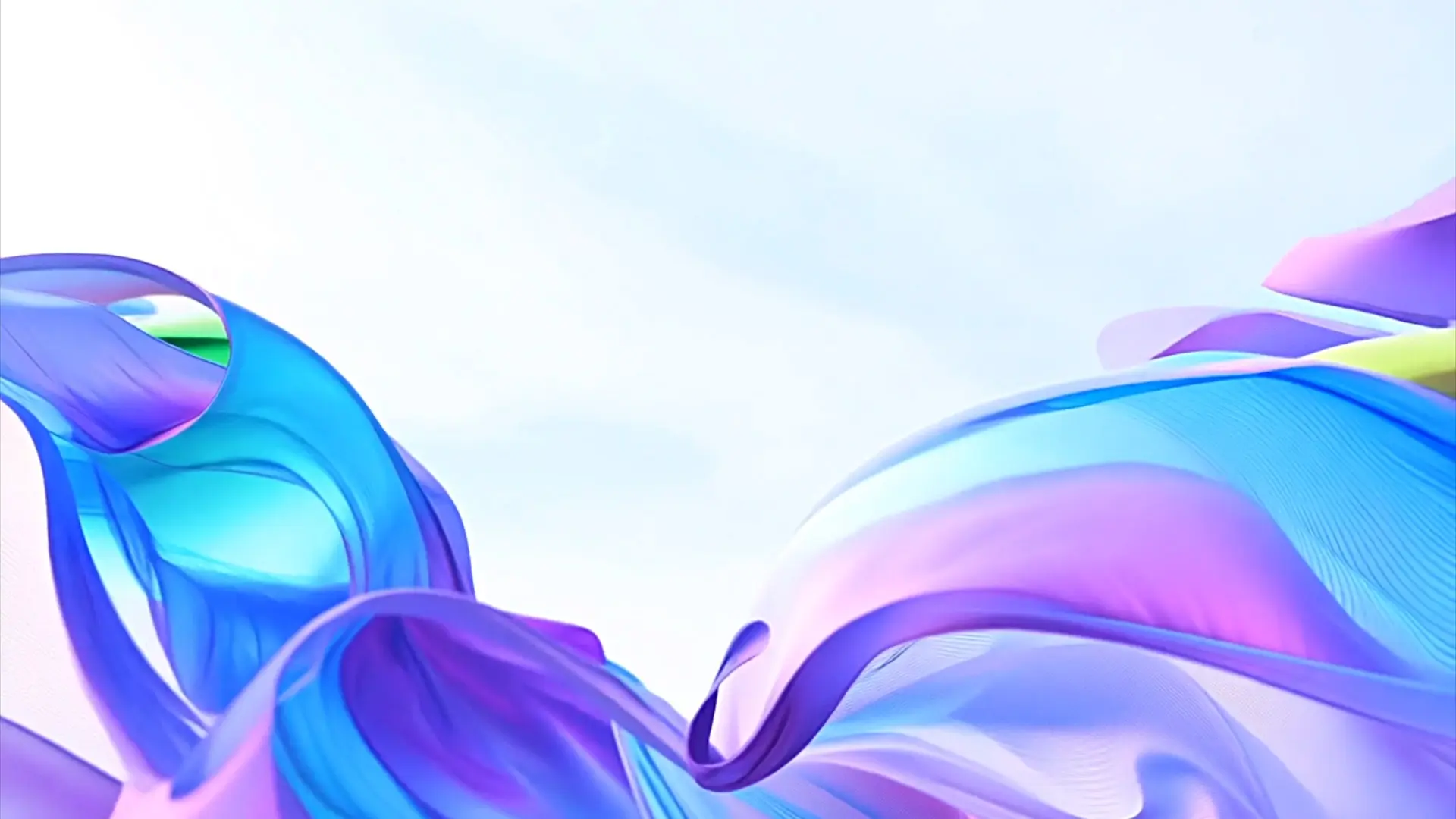 Vibrant Flowing Ribbons Background for Title Animation